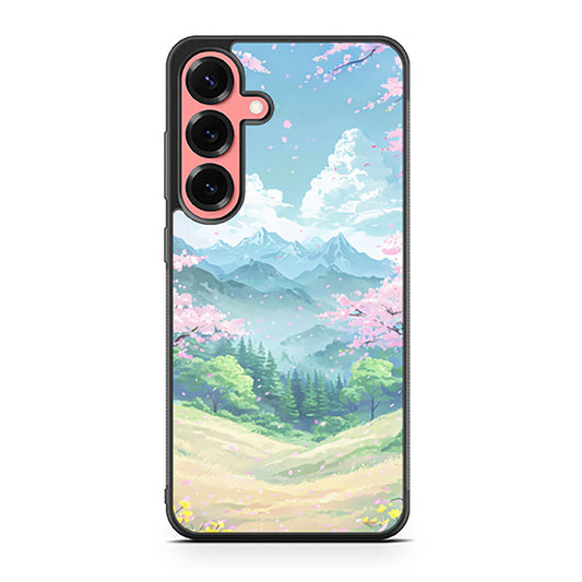 Serene Springtime Cherry Blossoms Samsung Galaxy S25 series case